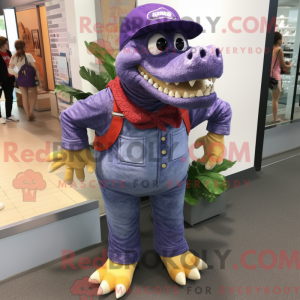 Postava maskota fialového...