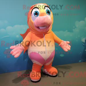 Mascot character of a Peach...