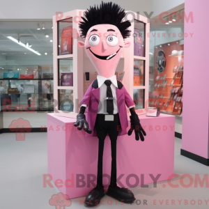 Mascot character of a Pink...