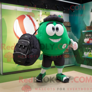 Mascot character of a Green...