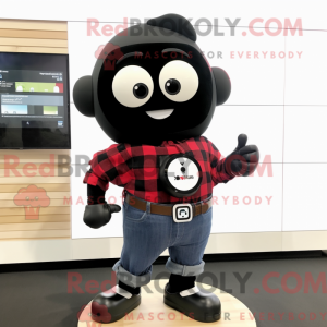 Mascot character of a Black...