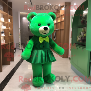 Mascot character of a Green...