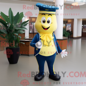 Mascot character of a Navy...