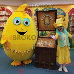 Mascot character of a Lemon...