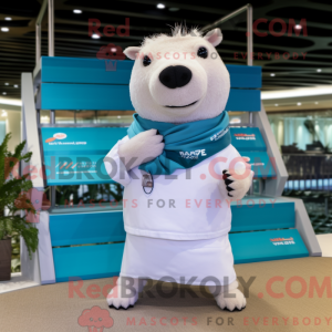 Mascot character of a White...