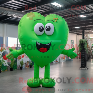 Mascot character of a Green...