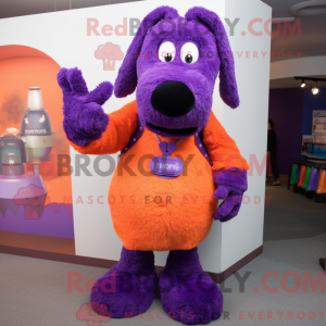 Maskotkarakter z Purple...