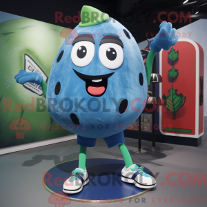 Mascot character of a Blue...