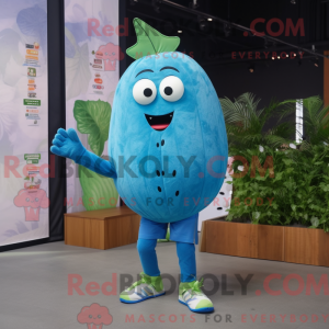 Mascot character of a Blue...
