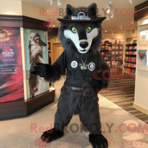 Mascot character of a Black...