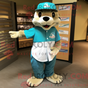 Mascottefiguur van een...