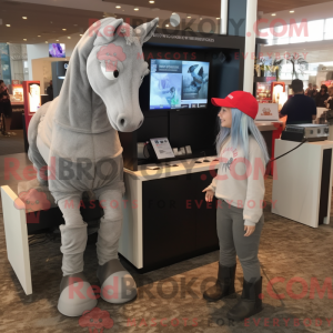 Mascot character of a Gray...
