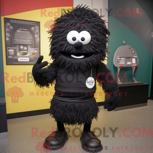 Mascot character of a Black...