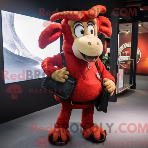 Mascot character of a Red...