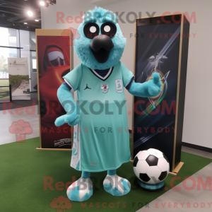 Postava maskota Teal Soccer...