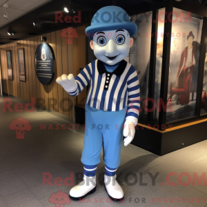 Mascot character of a Blue...