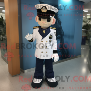 Mascot character of a Navy...