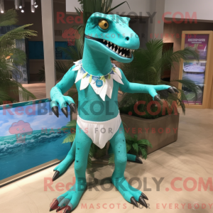 Mascot character of a Cyan...