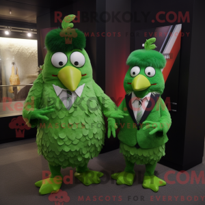 Mascot character of a Green...