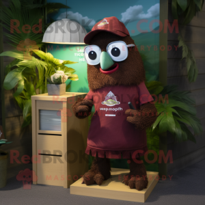 Maroon Kiwi mascotte...