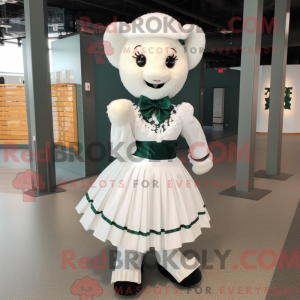 Mascot character of a White...