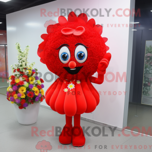 Mascot character of a Red...