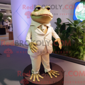 Postava maskota Tan Frog...