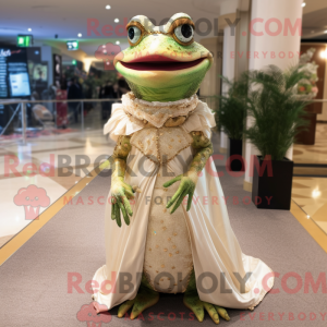 Postava maskota Tan Frog...
