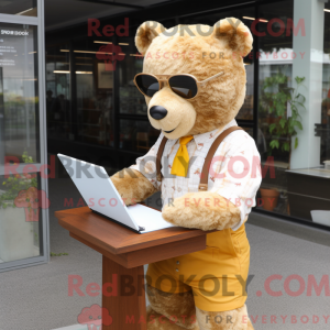 Maskottchen eines Goldbären...