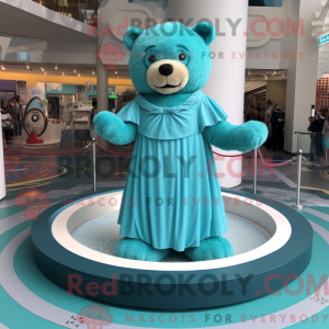 Postava maskota Teal Teddy...