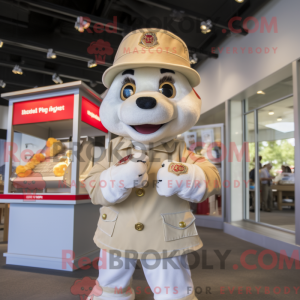 Mascot character of a Cream...