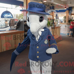 Mascot character of a Navy...
