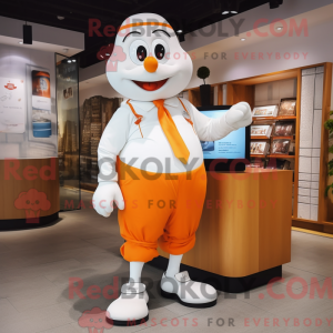 Mascot character of a White...