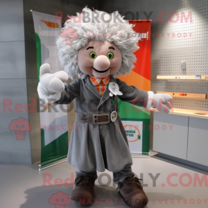 Mascot character of a Gray...