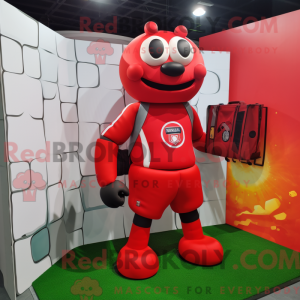 Mascot character of a Red...