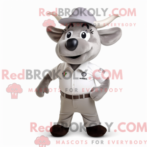 Mascot character of a Gray...