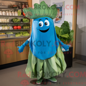 Mascot character of a Blue...