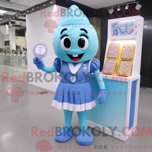 Mascot character of a Blue...