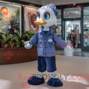 Mascot character of a Navy...