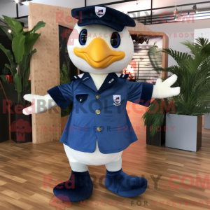 Maskotkarakter af en Navy...