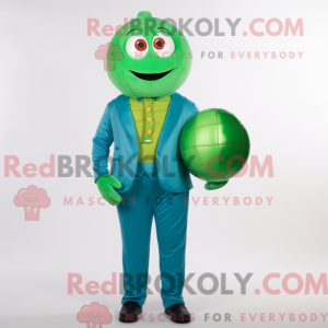 Mascot character of a Green...