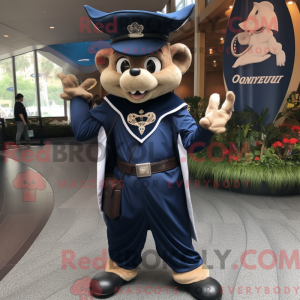 Mascot character of a Navy...