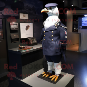 Navy Pigeon maskot kostume...