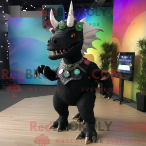 Maskottchen eines schwarzen...