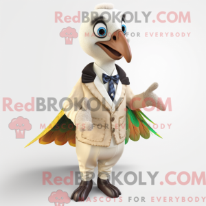 Mascot character of a Beige...