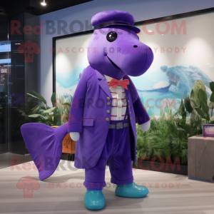 Purple Whale mascotte...