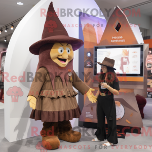 Mascot character of a Brown...