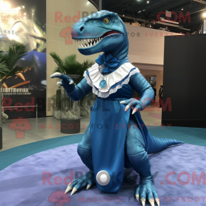 Maskottchen eines blauen...