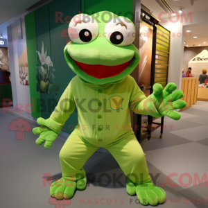 Mascot character of a Green...