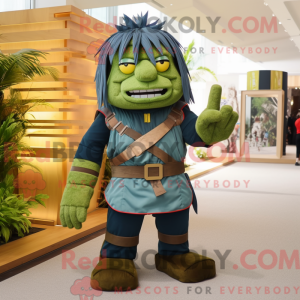 Mascot character of a Olive...